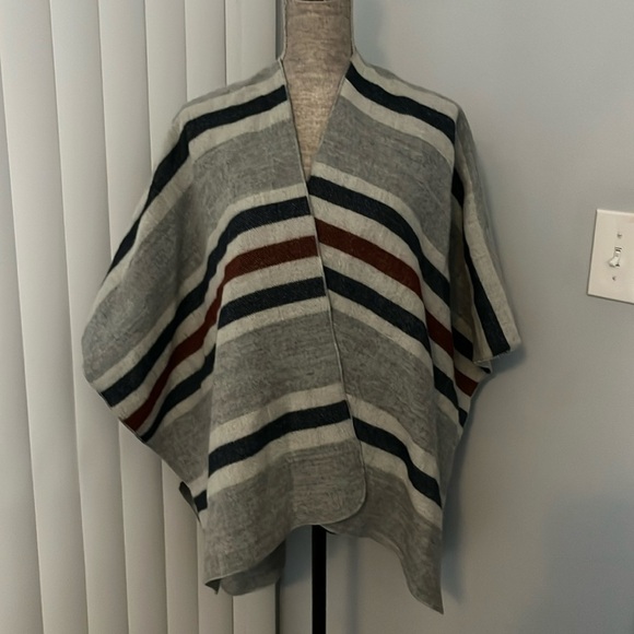 MARINE LAYER NWT O/S LEVI WRAP ROSEWOOD STRIPE. - Picture 1 of 9